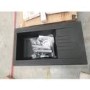 GRADE A2 - Essence Amelia Single Bowl Black Composite Kitchen Sink with Reversible Drainer