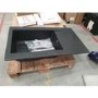 GRADE A2 - Essence Amelia Single Bowl Black Composite Kitchen Sink with Reversible Drainer