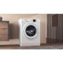 Refurbished Hotpoint Anti-Stain NSWM743UWUKN Freestanding 7KG 1400 Spin Washing Machine White