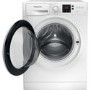 Refurbished Hotpoint Anti-Stain NSWM743UWUKN Freestanding 7KG 1400 Spin Washing Machine White