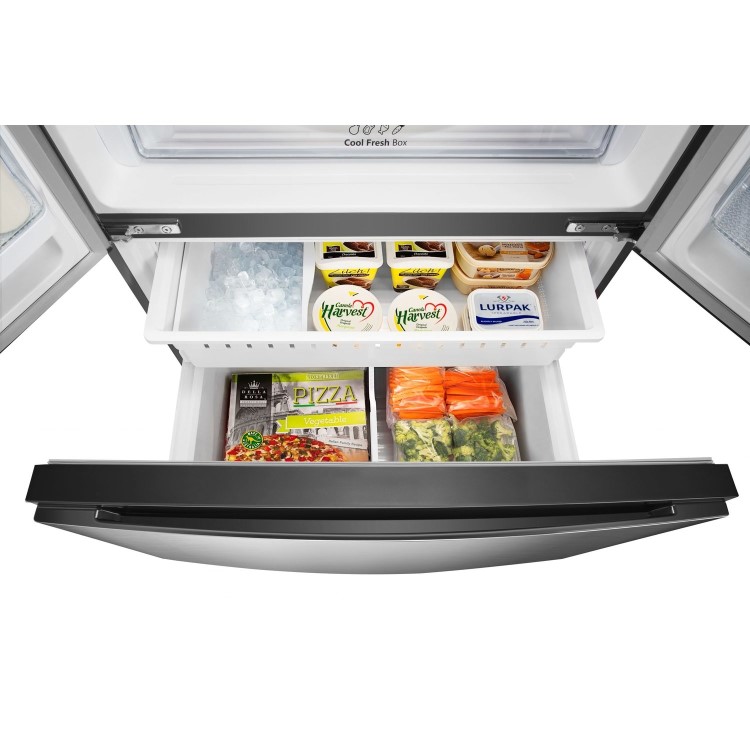 Refurbished Hisense RF750N4ISF 596 Litre American Fridge Freezer With Super Cooling Stainless Steel Look