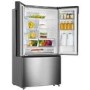 Refurbished Hisense RF750N4ISF 596 Litre American Fridge Freezer With Super Cooling Stainless Steel Look