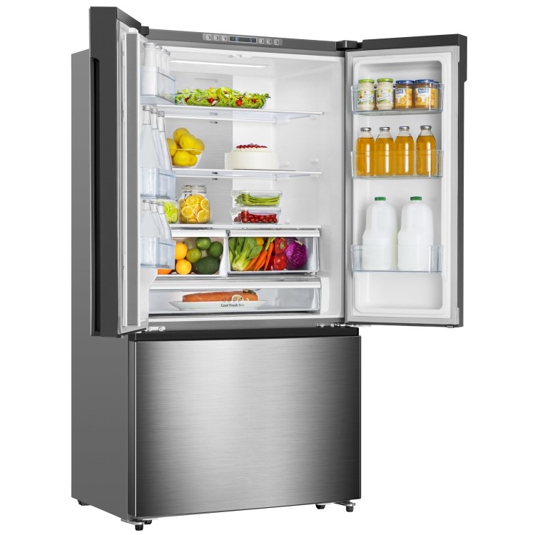Refurbished Hisense RF750N4ISF 596 Litre American Fridge Freezer With Super Cooling Stainless Steel Look