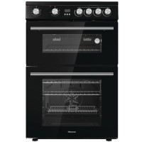 Refurbished Hisense HDE3211BBUK 60cm Electric Cooker Black