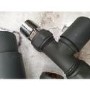 GRADE A2 - Anthracite Thermostatic Straight Radiator Valves