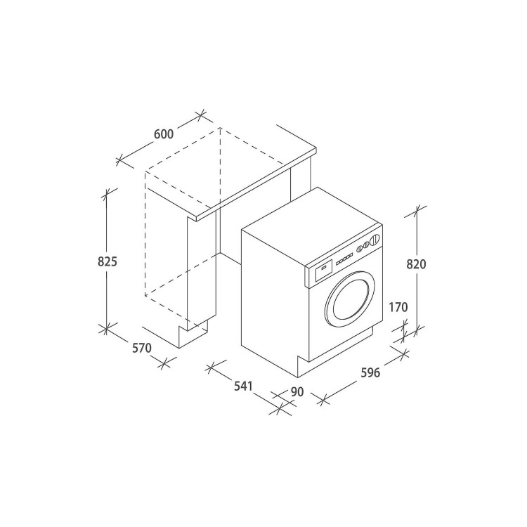Hoover H-Wash&Dry 9kg Wash 5kg Dry 1600rpm Integrated Washer Dryer