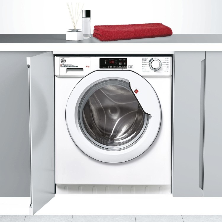Hoover H-WASH 300 8kg 1400rpm Integrated Washing Machine - White