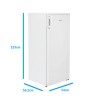 electriQ 204 Litre Freestanding Larder Fridge - White