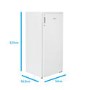 electriQ 204 Litre Freestanding Larder Fridge - White
