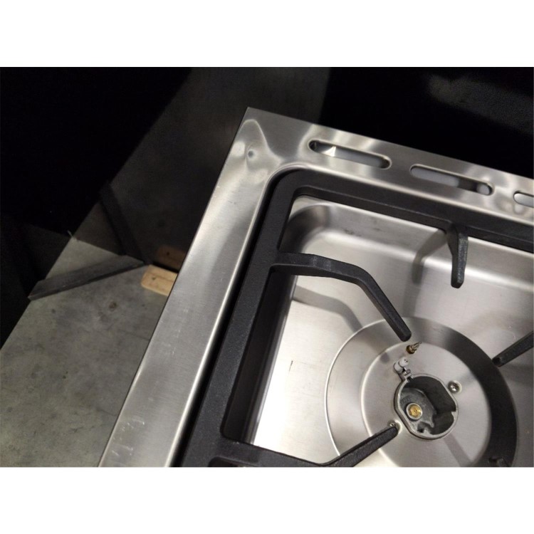 Refurbished electriQ EQ90RANGEMDDF 90cm Dual Fuel Range Cooker Mirror Finish Stainless Steel