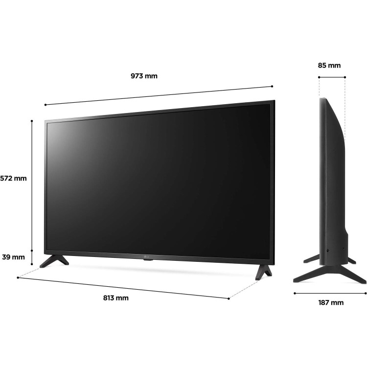 Refurbished LG UQ75 43" 4K Ultra HD with HDR10 LED Freesat HD Smart TV