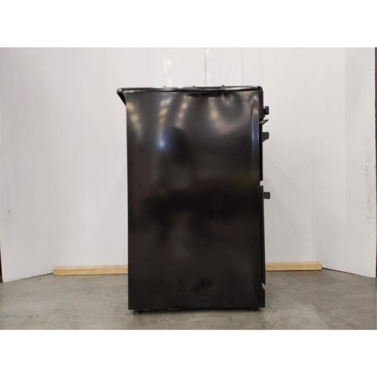 Refurbished electriQ EQDFC360BL 60cm Dual Fuel Cooker with Double Oven Black