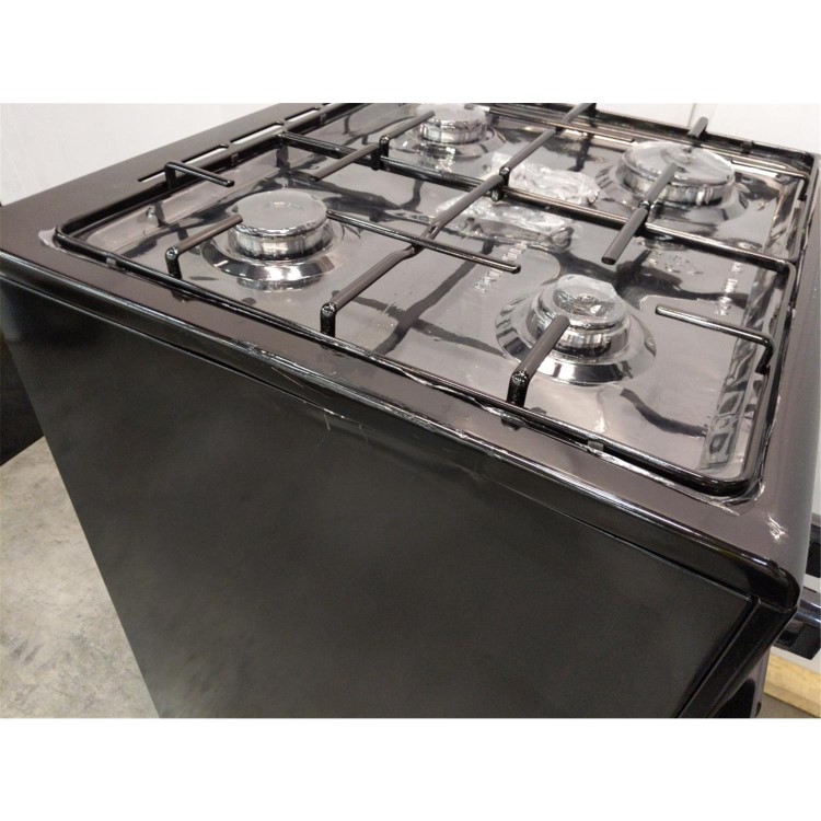 Refurbished electriQ EQDFC360BL 60cm Dual Fuel Cooker with Double Oven Black