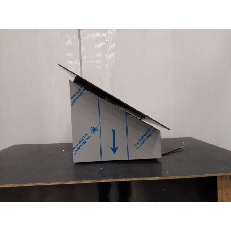 Refurbished Smeg KV28N 80cm Angled Chimney Cooker Hood Black