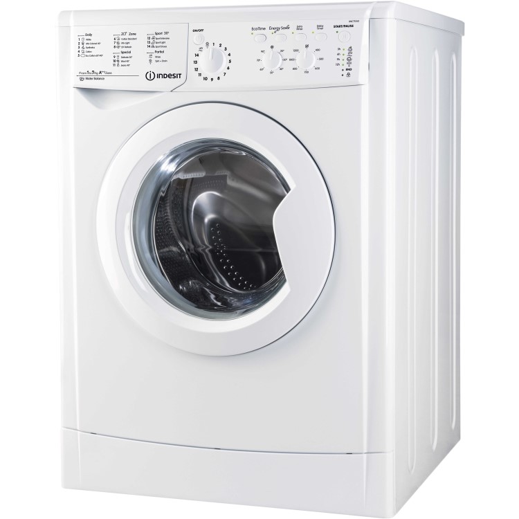 Refurbished Indesit EcoTime IWC71252WUKN Freestanding 7KG 1200 Spin Washing Machine White