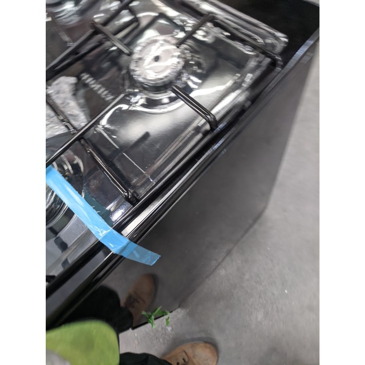 Refurbished electriQ EQDFC360CG 60cm Dual Fuel Cooker with Double Oven Charcoal Grey