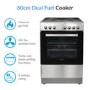 Refurbished electriQ Single oven Dual Fuel Stainless Steel