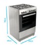 Refurbished electriQ Single oven Dual Fuel Stainless Steel