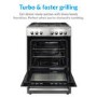 Refurbished electriQ Single oven Dual Fuel Stainless Steel