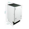 electriQ 10 Place Settings Fully Integrated Dishwasher