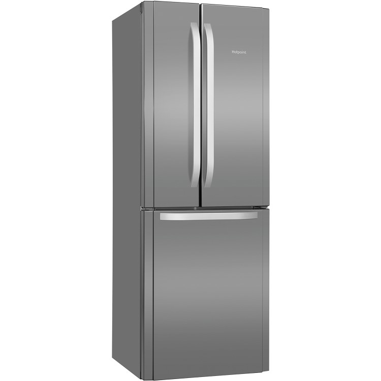 Hotpoint 446 Litre 55/45 Freestanding Fridge Freezer - Stainless steel look