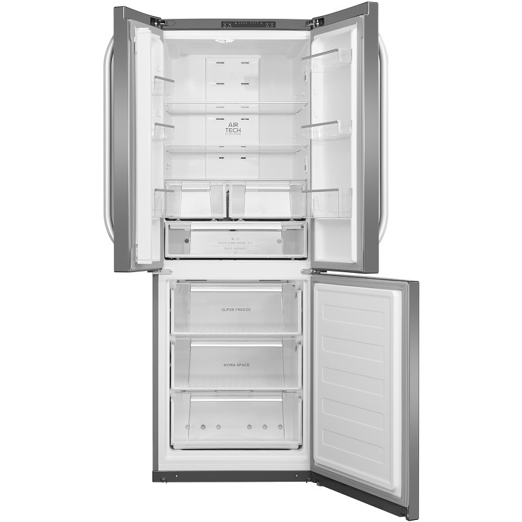 Hotpoint 446 Litre 55/45 Freestanding Fridge Freezer - Stainless steel look