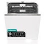 Refurbished Hisense Hi6 Integrated Dishwasher - Smart Wi-Fi C-Rated Silver control panel