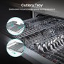 Refurbished Hisense Hi6 Integrated Dishwasher - Smart Wi-Fi C-Rated Silver control panel