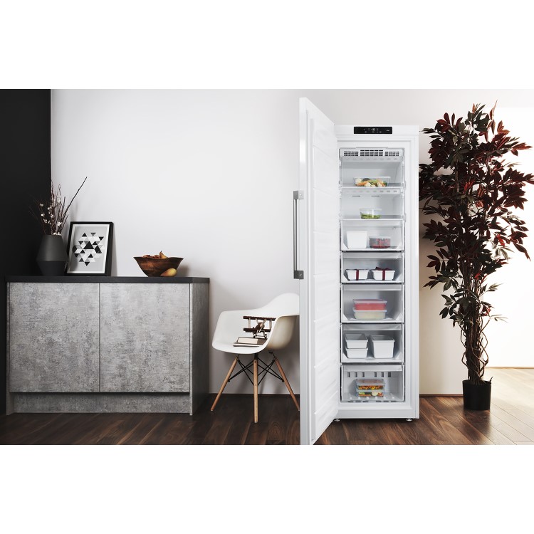 Refurbished Hotpoint UH8F1CWUK1 Freestanding 291 Litre Frost Free Freezer White