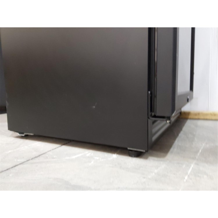 Refurbished electriQ EQWINE60BLFDZ 51 Bottle Full Range Dual Zone Wine Cooler Black