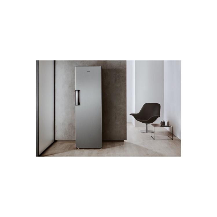 Whirlpool 358 Litre Freestanding Larder Fridge - Stainless Steel