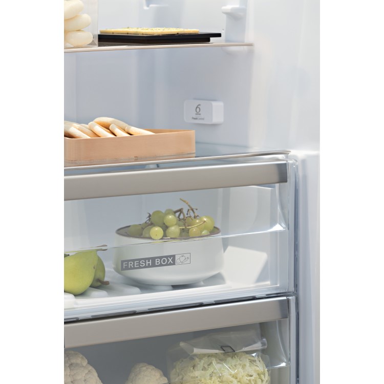 Whirlpool 358 Litre Freestanding Larder Fridge - Stainless Steel
