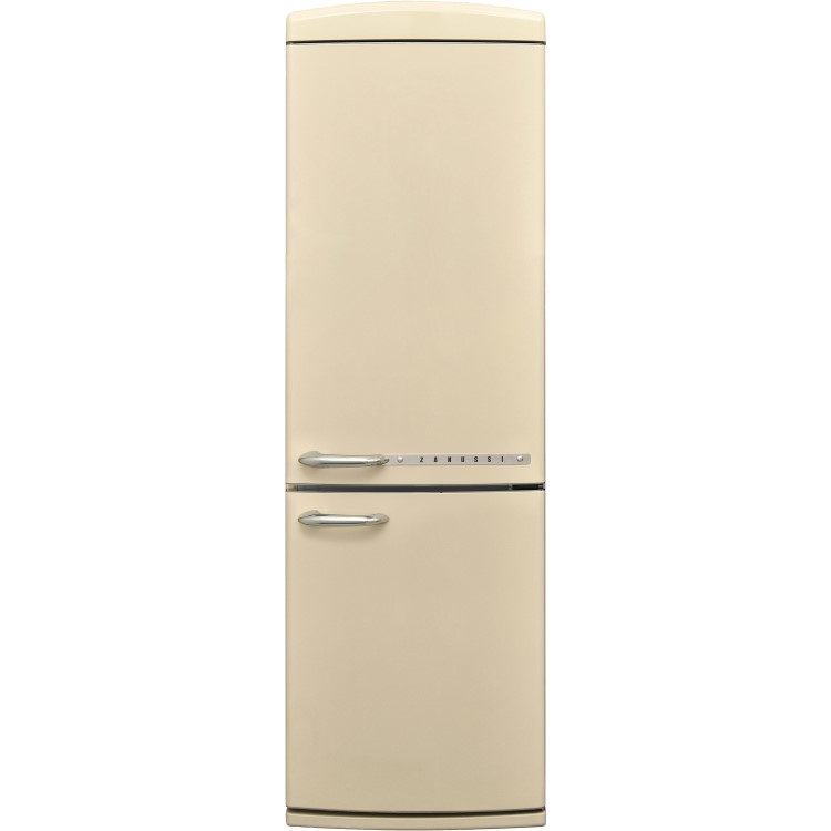 Refurbished Zanussi ZNME32EM1 Freestanding 331 Litre 60/40 Retro Frost Free Fridge Freezer Cream