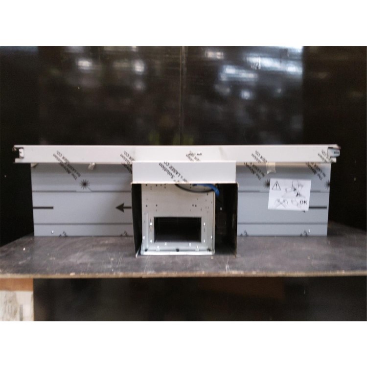 Refurbished Elica HIDDEN-120 Hidden 120cm Canopy Cooker Hood Stainless Steel And White Glass