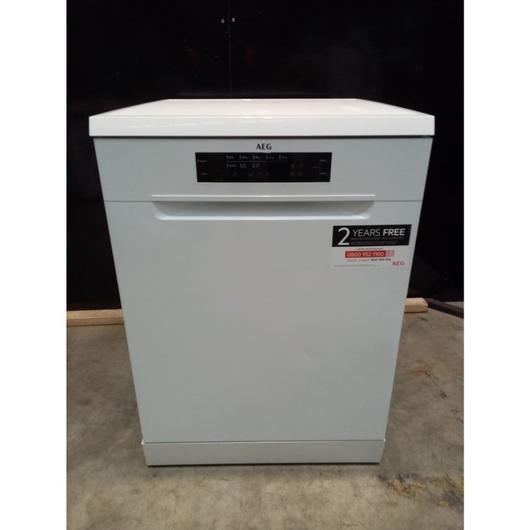 Refurbished AEG 6000 Series FFB53937ZW Freestanding 14 Place Dishwasher White