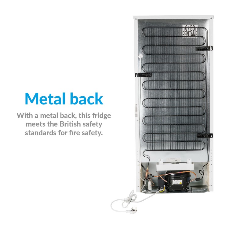 electriQ 204 Litre Freestanding Larder Fridge - White