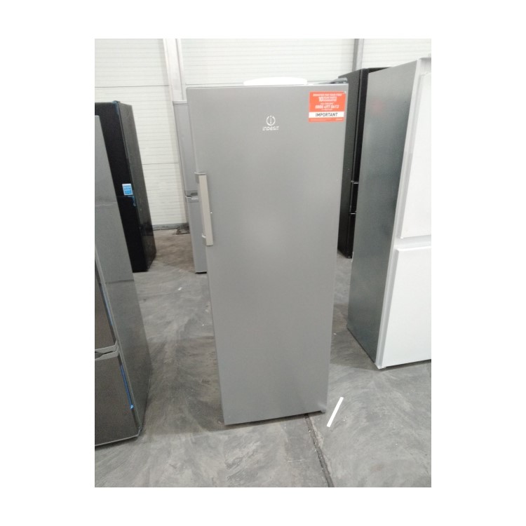 Refurbished Indesit SI61S1 Freestanding 323 Litre Tall Larder Fridge Silver 