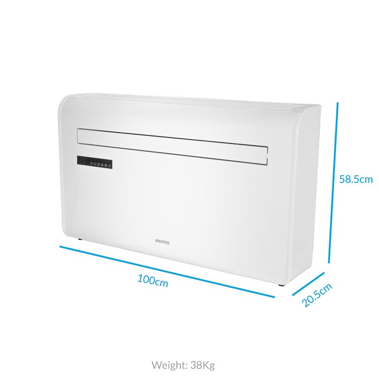 Refurbished electriQ iQool 10000 BTU Wall Mounted Smart Air Conditioner with Heat Pump - No Outdoor Unit Needed