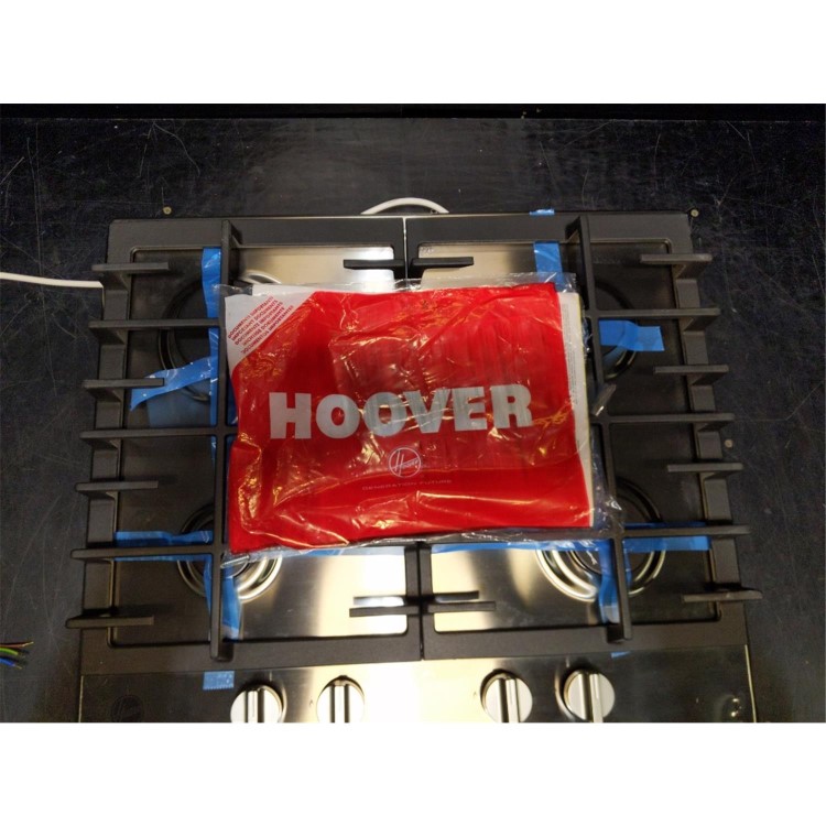 Refurbished Hoover HMK6GRK3X 60cm 4 Burner Gas Hob Stainless Steel