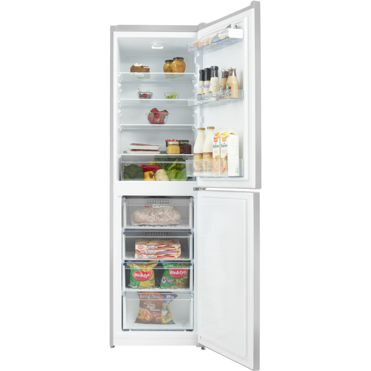 Refurbished Beko CFG3582S Freestanding 263 Litre 50/50 Frost Free Fridge Freezer Silver