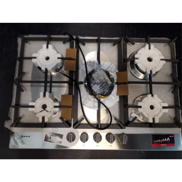 Refurbished Neff N70 T27DS59N0 75cm 5 Burner Gas Hob Stainless Steel