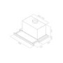 Refurbished Elica Elite ELITE14-LED-90 90cm Telescopic Cooker Hood Stainless Steel