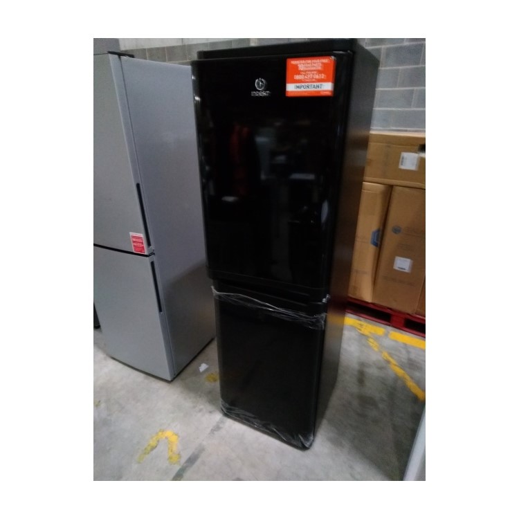 Refurbished Indesit IBD5517BUK1 Freestanding 235 Litre 50/50 Fridge Freezer Black