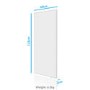 Refurbished electriQ 700W Infrared Wall Mountable Panel Heater - Low Energy