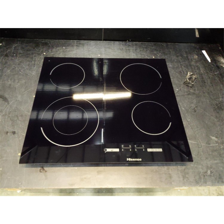 Refurbished Hisense E6432C 60cm Touch Control 4 Zone Ceramic Hob With Double Ring Zone