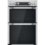 Refurbished Hotpoint HDM67V9HCX 60cm Double Oven Electric Cooker Stainless Steel