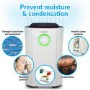 Refurbished electriQ 20L Low-Energy Quiet Laundry Dehumidifier with HEPA UV Air Purifier