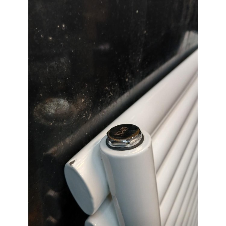 Refurbished White Electric Horizontal Designer Radiator 2kW with Wifi Thermostat - H600xW1416mm - IPX4 Bathroom Safe