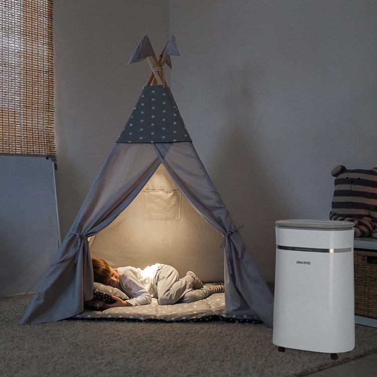 Refurbished electriQ 20L Low-Energy Smart Laundry Dehumidifier and HEPA UV Air Purifier