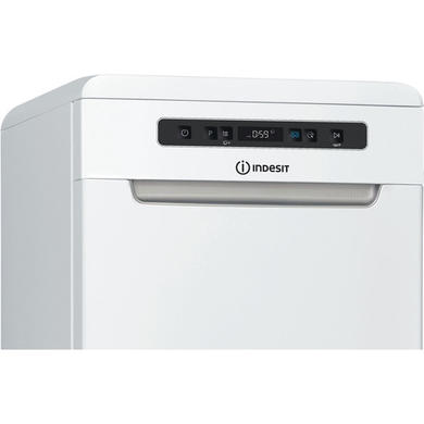 Indesit Push&Go Freestanding Slimline Dishwasher - White